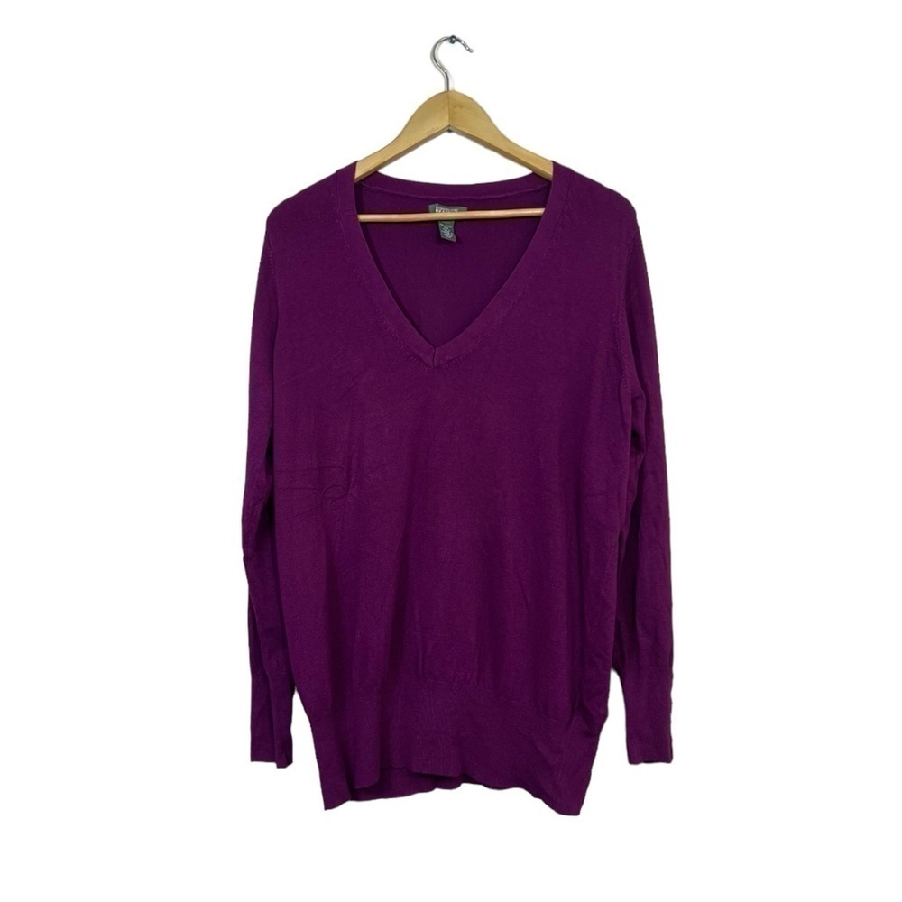 Kenneth Cole Reaction Men's V Neck Purple Sweater Size XXL